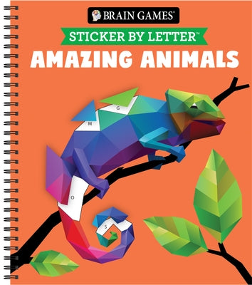 Brain Games - Sticker by Letter: Amazing Animals - 2 Books in 1 (in the Wild & Playful Pets) - 20 Images to Sticker by Publications International Ltd
