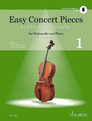 Easy Concert Pieces Volume 1 Cello and Piano Book/Online Audio by 