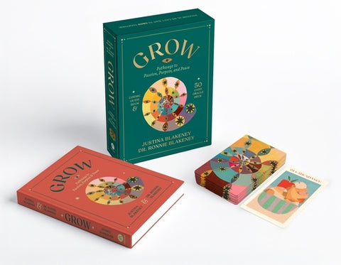 Grow: Pathways to Passion, Purpose & Peace Guidebook & Card Set by Blakeney, Justina