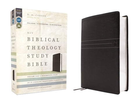 Niv, Biblical Theology Study Bible (Trace the Themes of Scripture), Leathersoft, Black, Comfort Print: Follow God's Redemptive Plan as It Unfolds Thro by Carson, D. A.