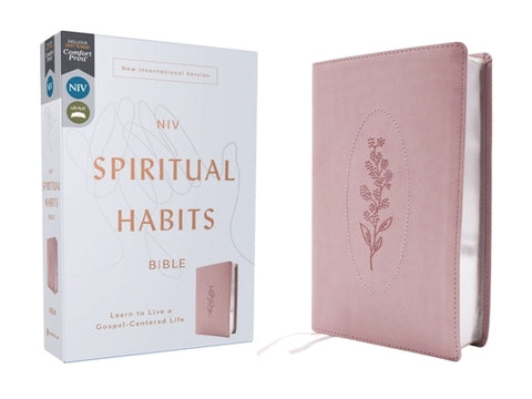 Niv, Spiritual Habits Bible, Leathersoft, Pink, Red Letter, Comfort Print: Learn to Live a Gospel-Centered Life by Carter, Joe