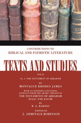 The Testament of Abraham by James, Montague Rhodes
