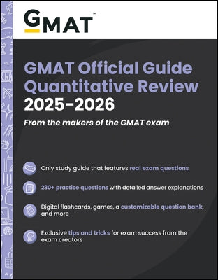 GMAT Official Guide Quantitative Review 2025 - 2026: Book + Online Question Bank by Gmac (Graduate Management Admission Coun