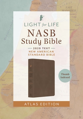 The Light for Life NASB Study Bible--Atlas Edition [Thumb Indexed] (Mocha Brown) by Barbour Bibles
