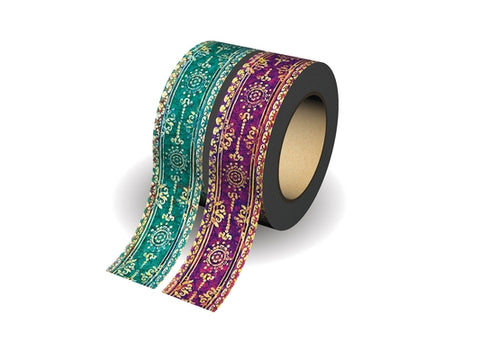 Paperblanks Oceania/Viola Pack of 2 Rolls of Washi Tape by Paperblanks