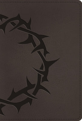 ESV Large Print Compact Bible, Red Letter (Trutone, Charcoal, Crown Design) by Esv Bibles