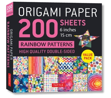 Origami Paper 200 Sheets Rainbow Patterns 6 (15 CM) by Tuttle Studio