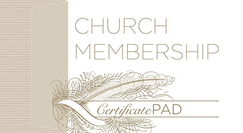 New Church Member Certificate (Pad of /25) by Broadman Church Supplies Staff