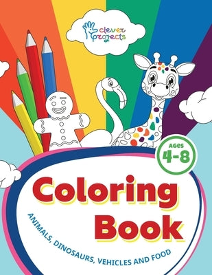 Coloring Book: Fun Travel Games for Kids Ages 4-8 - Engaging Activities for Road Trips, Air Travel for kids and boys. Animals, dinosa by Gaynutdinova, Elina