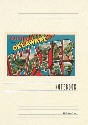 Vintage Lined Notebook Greetings from Delaware, Water Gap, Pennsylvania by Found Image Press