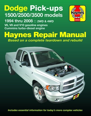 Dodge 1500/2500/3500 Full-Size Pick-Ups 1994-08 by Haynes, J. H.