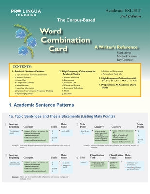 The Word Combination Card: A Writer's Reference by Gonzales, Ray