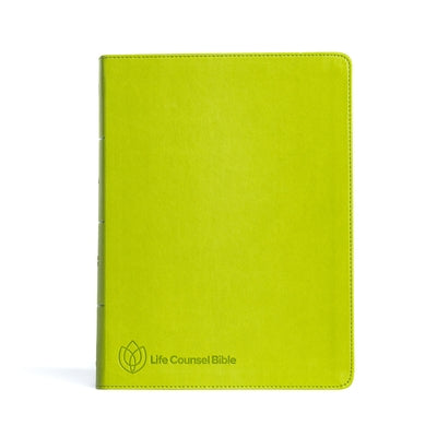 CSB Life Counsel Bible, Apple Green Leathertouch, Indexed: Practical Wisdom for All of Life by New Growth Press