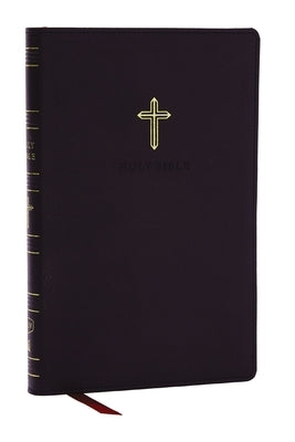 KJV Holy Bible, Ultra Thinline, Black Leathersoft, Red Letter, Comfort Print by Thomas Nelson