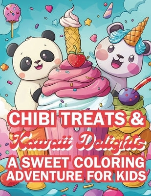 Chibi Treats & Kawaii Delights A Sweet Coloring Adventure for Kids: Adorable Characters and Irresistible Sweets with 4 Illustrations per Page! by Dreamweaver, Emma