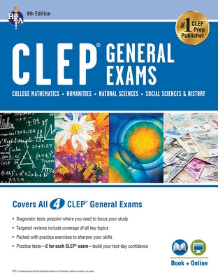 Clep(r) General Exams Book + Online, 9th Ed. (Includes College Math, Humanities, Natural Sciences, and Social Sciences & History) by Schwartz, Stu