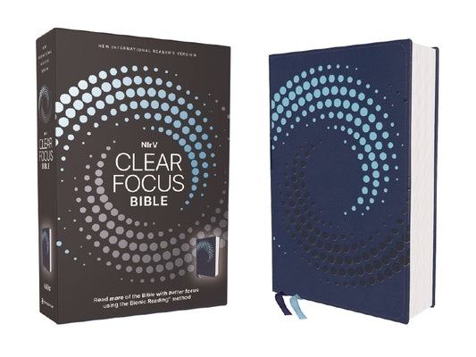 Nirv, Clear Focus Bible, Leathersoft, Navy: Read More of the Bible with Better Focus by Zondervan