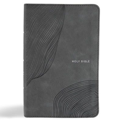 CSB Single-Column Compact Bible, Digital Study Edition, Charcoal Leathertouch by Csb Bibles by Holman