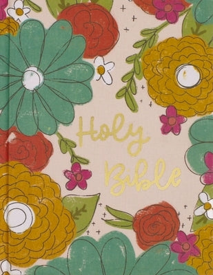Niv, Artisan Collection Bible, Cloth Over Board, Multi-Color/Floral, Red Letter, Comfort Print by Zondervan