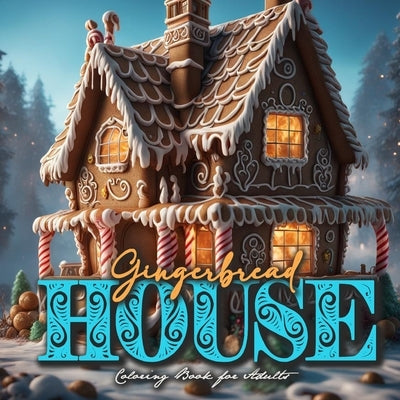 Gingerbread Houses Coloring Book for Adults: Gingerbread House Coloring Book for adults grayscale Christmas Coloring Book Grayscale by Publishing, Monsoon