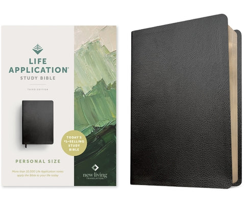 NLT Life Application Study Bible, Third Edition, Personal Size (Bonded Leather, Black, Red Letter) by New Living Translation