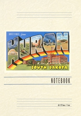 Vintage Lined Notebook Greetings from Huron by Found Image Press