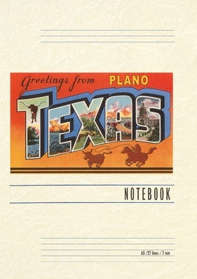 Vintage Lined Notebook Greetings from Plano, Texas by Found Image Press