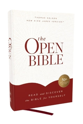 The Open Bible: Read and Discover the Bible for Yourself (Nkjv, Hardcover, Red Letter, Comfort Print) by Thomas Nelson