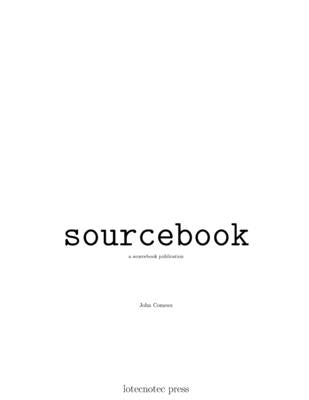 sourcebook by Comeau, John
