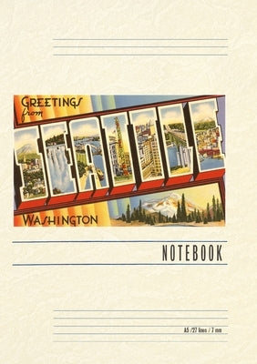 Vintage Lined Notebook Greetings from Seattle by Found Image Press