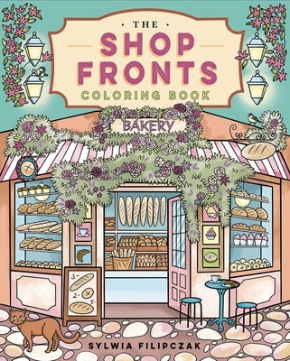 The Shop Fronts Coloring Book by Fililczak, Sylwia