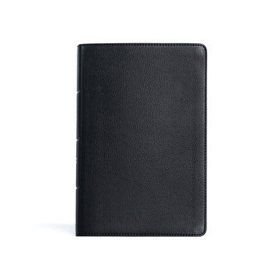 CSB Personal Size Giant Print Bible, Black Genuine Leather, Indexed by Csb Bibles by Holman
