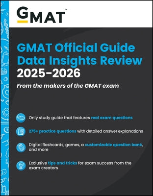 GMAT Official Guide Data Insights Review 2025 - 2026: Book + Online Question Bank by Gmac (Graduate Management Admission Coun