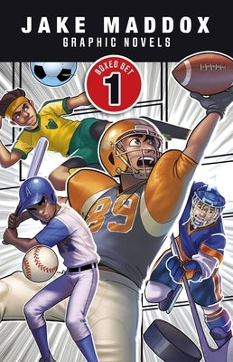 Jake Maddox Graphic Novels Boxed Set 1: Comeback Catcher, Daydream Receiver, Home Ice Rivals, Soccer Superstar by Maddox, Jake