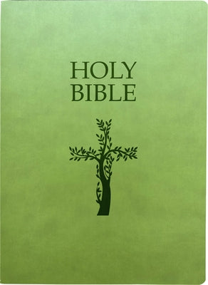 KJV Holy Bible, Cross Design, Large Print, Olive Ultrasoft: (Red Letter, Green, 1611 Version) by Whitaker House