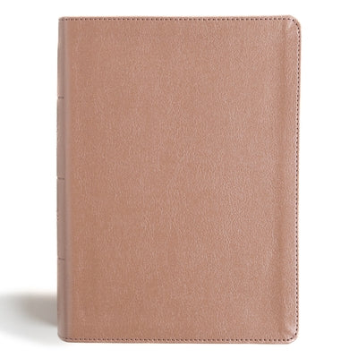 CSB Study Bible, Personal Size, Digital Study Edition, Rose Gold Leathertouch by Csb Bibles by Holman