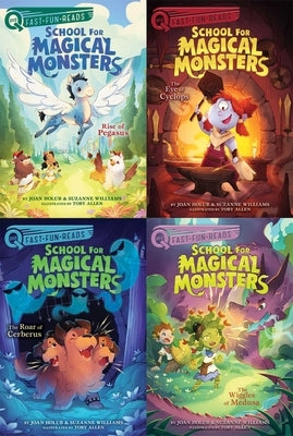 School for Magical Monsters Collected Set: Rise of Pegasus; The Eye of Cyclops; The Roar of Cerberus; The Wiggles of Medusa (Quix Books) by Holub, Joan