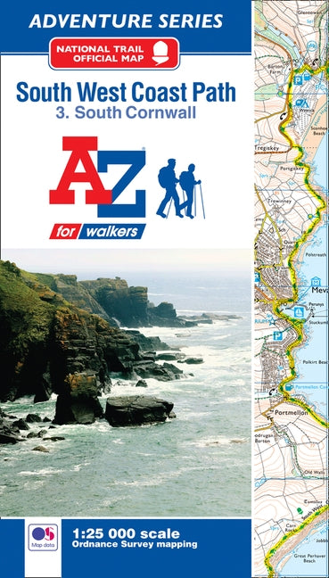 South West Coast Path South Cornwall A-Z Adventure Atlas by Geographers' A-Z Map Co Ltd
