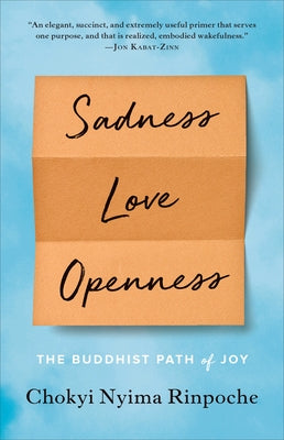 Sadness, Love, Openness: The Buddhist Path of Joy by Rinpoche, Chokyi Nyima
