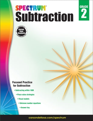Subtraction, Grade 2: Volume 102 by Spectrum