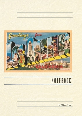 Vintage Lined Notebook Greetings from Los Angeles, California by Found Image Press