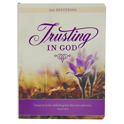 Devotional Trusting God Purple Floral Softcover by Christian Art Gifts