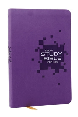 NKJV Study Bible for Kids, Purple Leathersoft: The Premier Study Bible for Kids by Thomas Nelson
