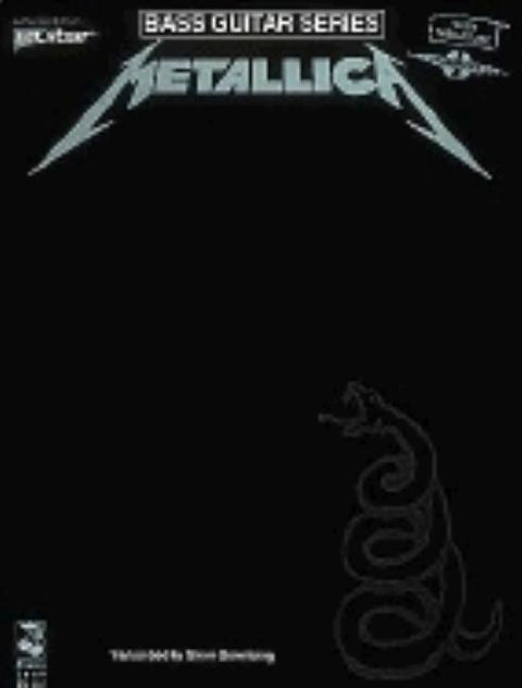 Metallica Bass Guitar Songbook: Note-For-Note Tablature for Classic Metal Hits Play It Like It Is Series Includes Enter Sandman, Nothing Else Matters, by Metallica