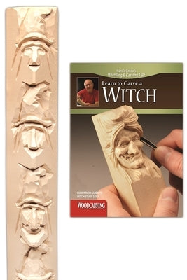 Witch Study Stick Kit (Learn to Carve Faces with Harold Enlow): Learn to Carve a Witch Booklet & Witch Study Stick by Enlow, Harold