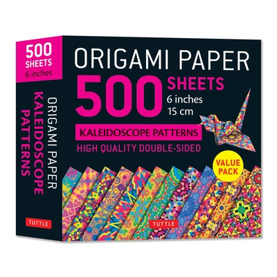 Origami Paper 500 Sheets Kaleidoscope Patterns 6 (15 CM): Tuttle Origami Paper: Double-Sided Origami Sheets Printed with 12 Different Designs (Instruc by Tuttle Studio