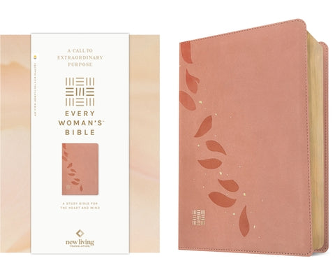NLT Every Woman's Bible, Filament Enabled (Leatherlike, Pink Petals, Red Letter) by New Living Translation