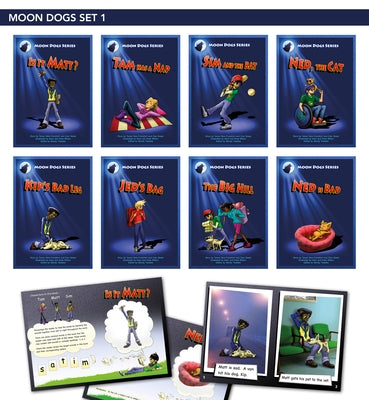 Phonic Books Moon Dogs Set 1: Decodable Books for Older Readers (Alphabet at CVC Level) by Phonic Books