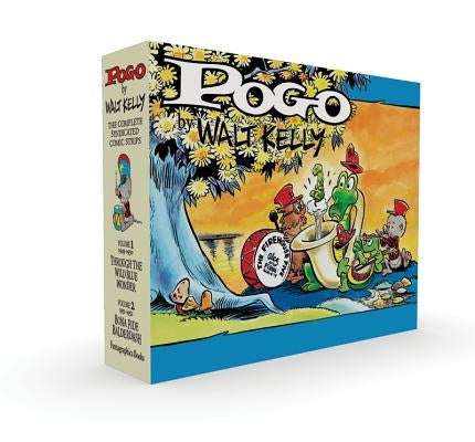 Pogo the Complete Syndicated Comic Strips Box Set: Volume 1 & 2: Through the Wild Blue Wonder and Bona Fide Balderdash by Kelly, Walt