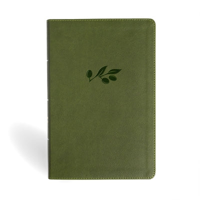 NASB Giant Print Reference Bible, Olive Leathertouch, Indexed by Holman Bible Publishers